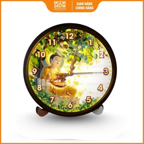 Đồng hồ Phật Giáo Phật Thiền Định Dưới Cây Bồ Đề DecorNow DH02