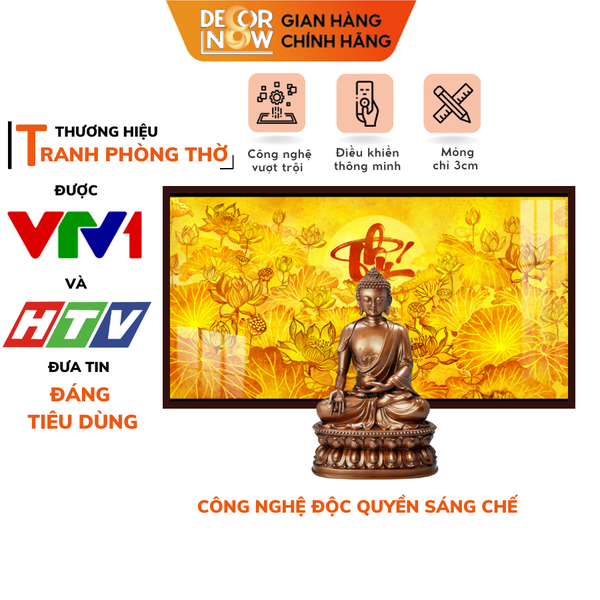 Tranh Trúc Chỉ Ngang In Chữ Thư Pháp DECORNOW DCN-TC108