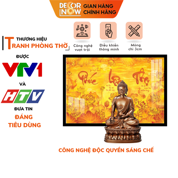 Tranh Trúc Chỉ Ngang In Chữ Thư Pháp DECORNOW DCN-TC292