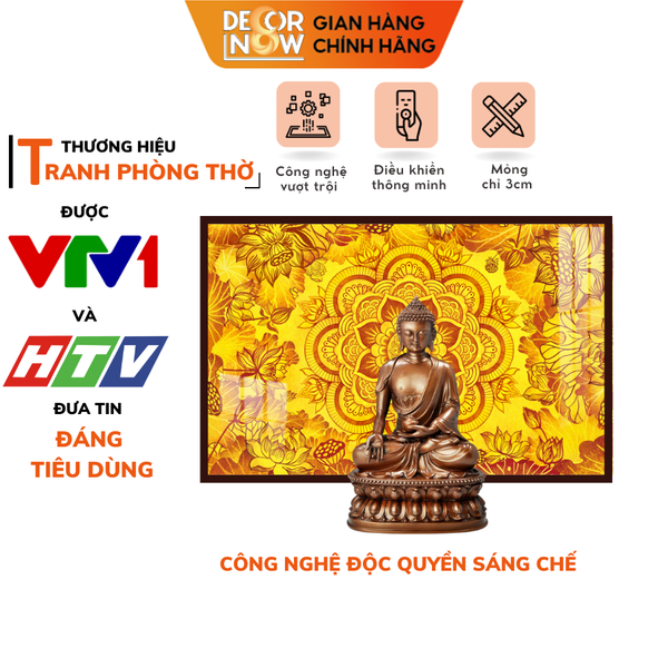 Tranh Trúc Chỉ Ngang In Mandala DECORNOW DCN-TC307