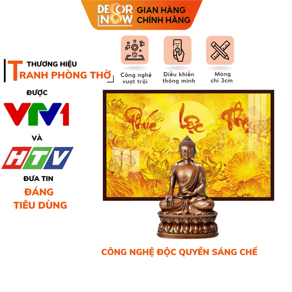 Tranh Trúc Chỉ Ngang In Chữ Thư Pháp DECORNOW DCN-TC313