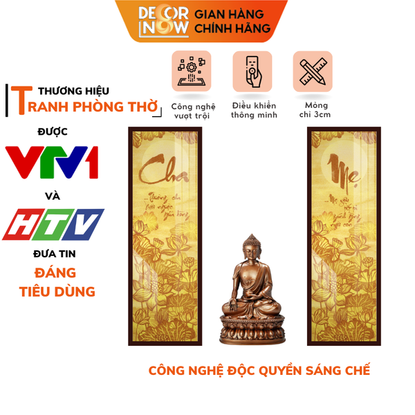 Tranh Trúc Chỉ Bộ Đối In Chữ Thư Pháp DECORNOW DCN-TC315