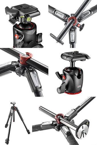 BỘ CHÂN MÁY MANFROTTO 190 ALU 3-SECTION VỚI ĐẦU XPRO-BHQ2 (MK190XPRO3-BHQ2)