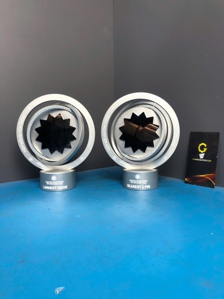 Cúp vinh danh mạ vàng/bạc giải Golf cao cấp.