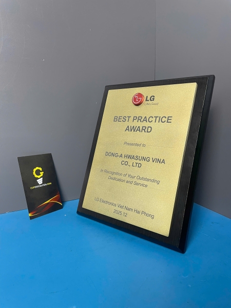 Bảng vinh danh gỗ kim loại