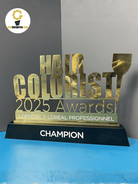 Cúp kim loại Hair Colorist 2025 Awards