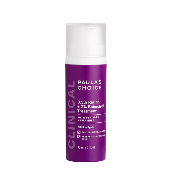 Tinh chất chống lão hóa giúp mờ vết thâm và nếp nhăn Clinical 0.3% Retinol + 2% Bakuchiol Treatment