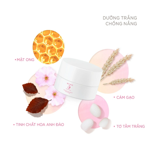 Kem Dưỡng Trắng Da Chống Nắng Ban Ngày Senka White Beauty Glow UV Cream SPF 25 PA++ 50g