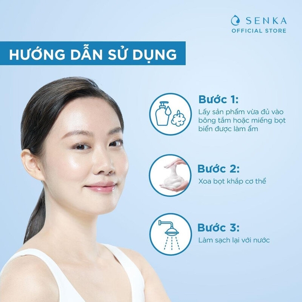 Sữa Tắm Dưỡng Ẩm Hương Hoa Dịu Ngọt Senka Perfect Bubble for Body Sweet Floral 500ml 2