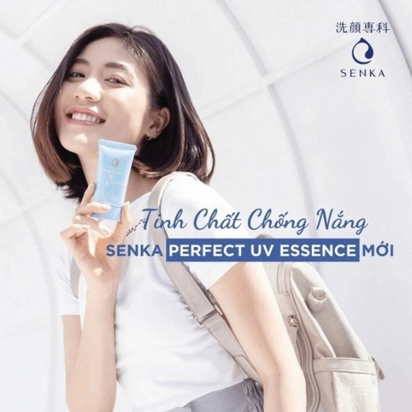 Kem chống nắng Senka Perfect UV Essence 50g 3