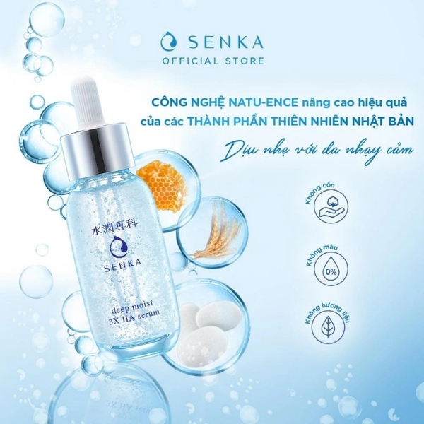 Serum Collagen Cấp Ẩm Senka Deep Moist 3X HA 30ml 2