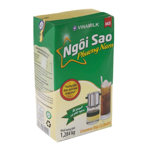 Sữa đặc Ngôi Sao Phương Nam hộp giấy 1.284g