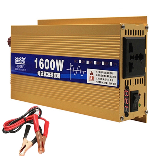 Bộ kích điện Inverter 1600W sin chuẩn đổi điện 12V lên 220V