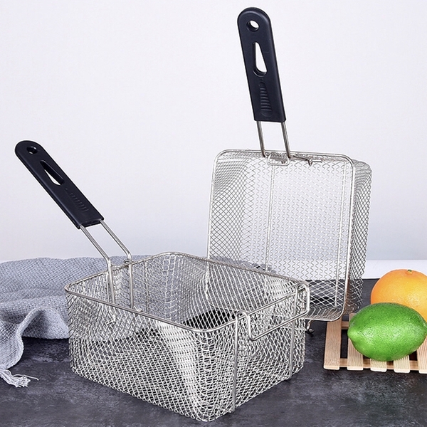 Rổ chiên nhúng điện, vợt chiên DORON chất liệu inox dày dặn chắc chắn