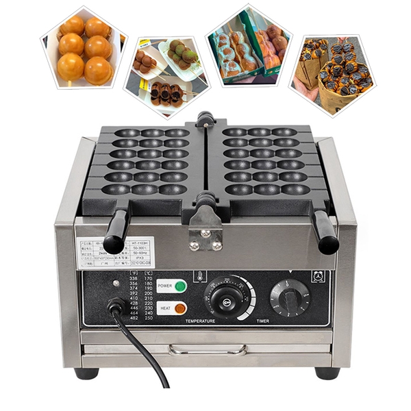 Máy làm bánh xiên hồ lô nhân phô mai dùng điện (6 xiên hồ lô 3 viên)