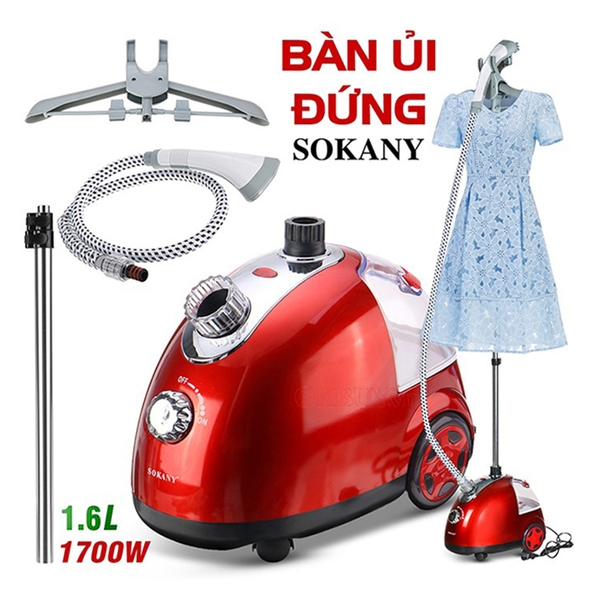 Bàn ủi hơi nước đứng SOKANY SK-4002/1700W máy là hơi nước an toàn, tiện lợi