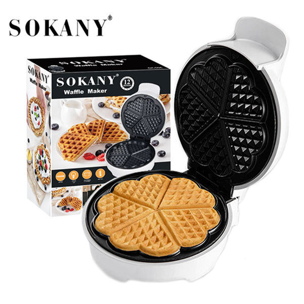 Máy làm bánh kẹp tàn ong SOKANY/1000W nướng bánh waffle gia đình