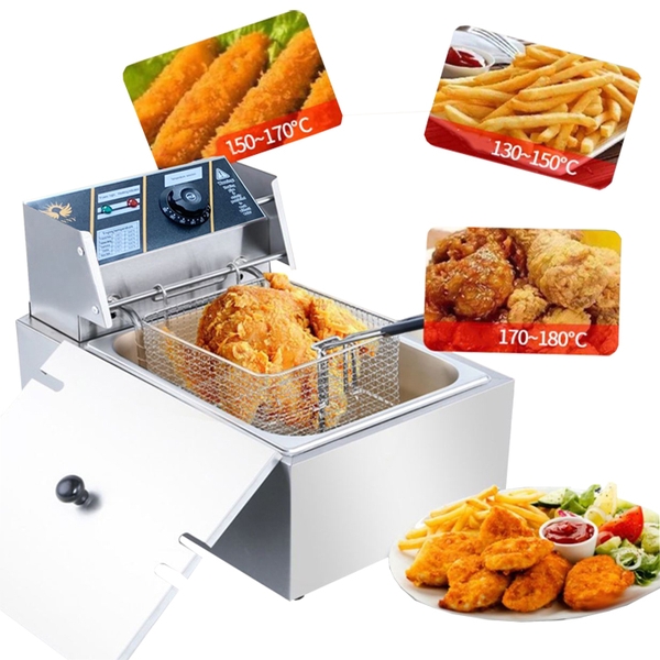 Nồi chiên dầu, bếp chiên nhúng điện SUNNY 2500W nhiệt độ cao, sôi cực nhanh
