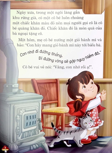 Ngày Xửa Ngày Xưa - Cô Bé Quàng Khăn Đỏ (Tái Bản 2024)