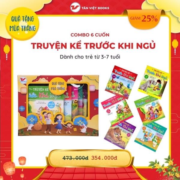 Hộp Quà Tặng Mùa Trăng Cho Trẻ 3-7 Tuổi: Truyện Kể Trước Khi Ngủ (6 Cuốn)