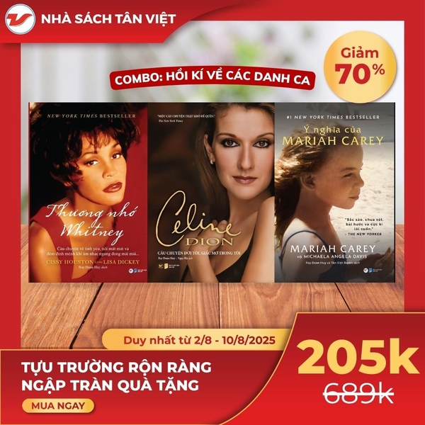 CB23 - Combo Sách hồi kí về các danh ca: Whitney + Celine Dion