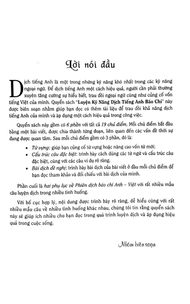 Luyện Kỹ Năng Dịch Tiếng Anh Báo Chí