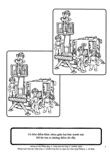 Bé Tập Tô Màu - Người Lính Cứu Hỏa Quyển 4