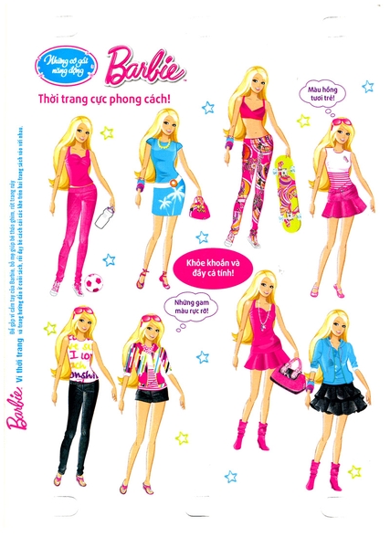 Những Cô Gái Năng Động -Barbie Thủ Công Dựng Hình Thời Trang