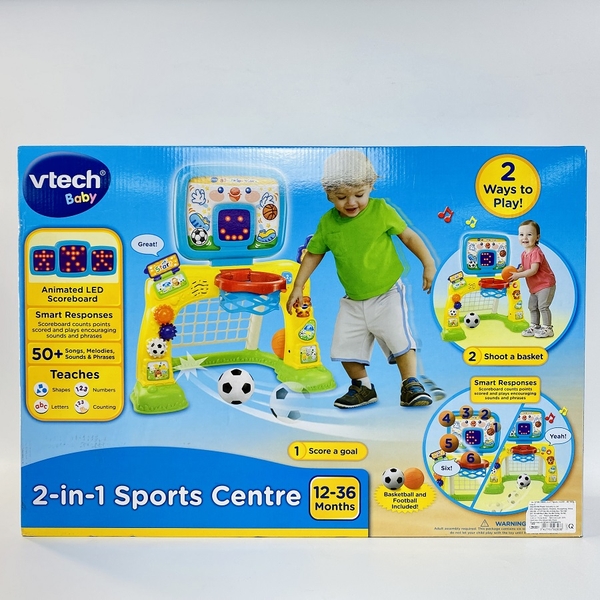 80-156303 2-in-1 Sports Centre - Bộ bóng đá, bóng rổ