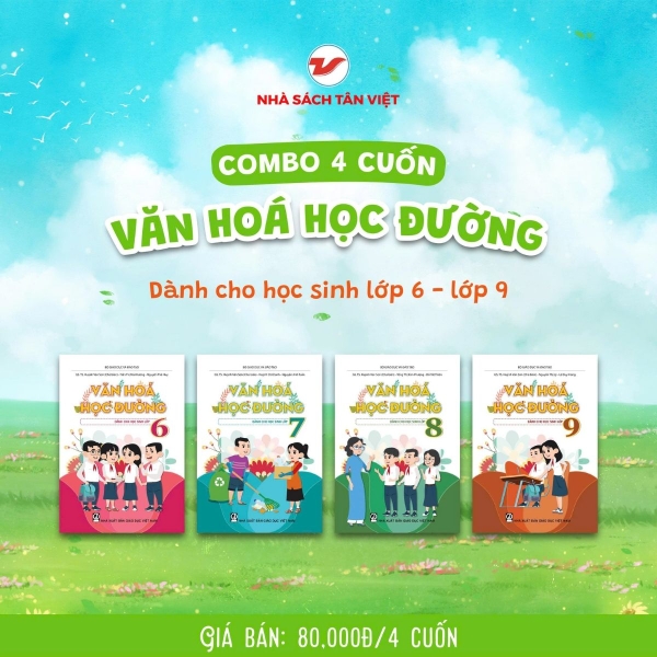 Combo 4 cuốn Văn hoá học đường - Dành cho học sinh THCS (Từ lớp 6 đến lớp 9)