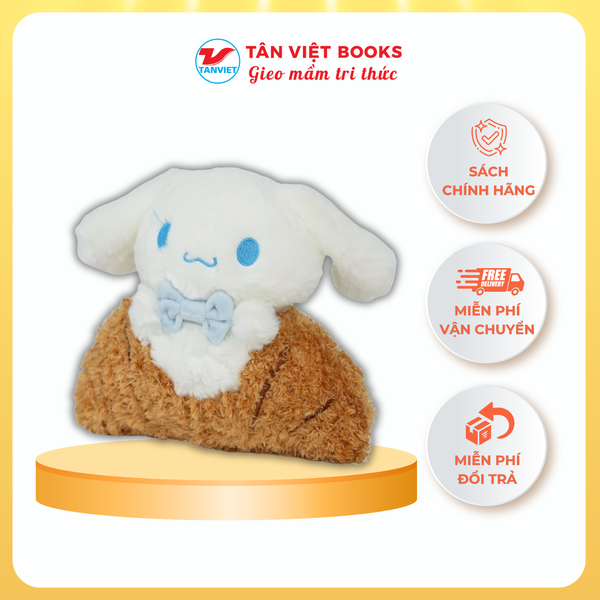 K8079_Gấu Bông NK - Cinnamoroll bánh sừng bò 25cm