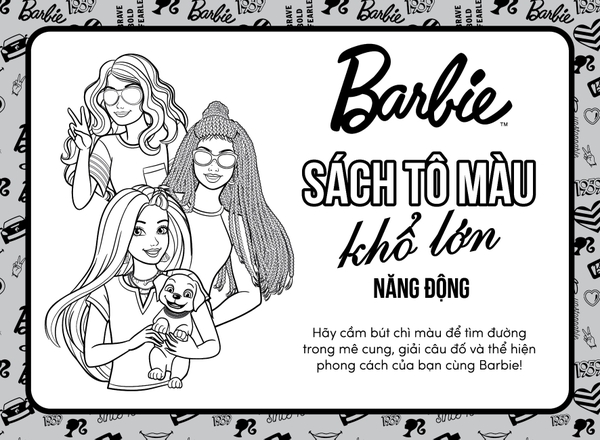 Barbie Tô Màu Khổ Lớn : Năng Động
