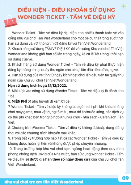 Wonder Ticket - Tấm vé diệu kỳ 3 tháng