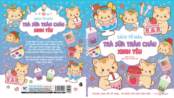 Combo 2 Cuốn Sách Tô Màu Trà Sữa Boba - Phát Triển Đa Giác Quan