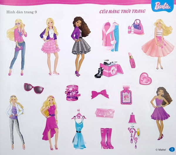 Barbie Bộ Sách Dán Hình Cuộc Sống Nhiều Niềm Vui - Tập 1