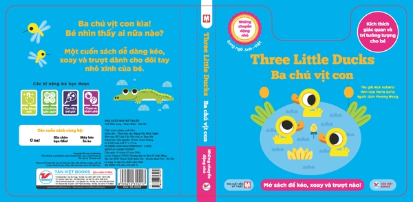 Những chuyển động nhỏ kích thích giác quan (Song ngữ Anh - Việt ): Three Little Ducks - Ba chú vịt con