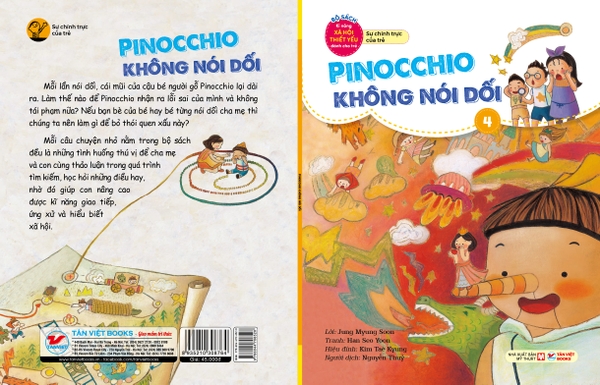 Bộ Sách Kĩ Năng Xã Hội Thiết Yếu Dành Cho Trẻ - Sự Chính Trực Của Trẻ - Pinocchio Không Nói Dối - 4