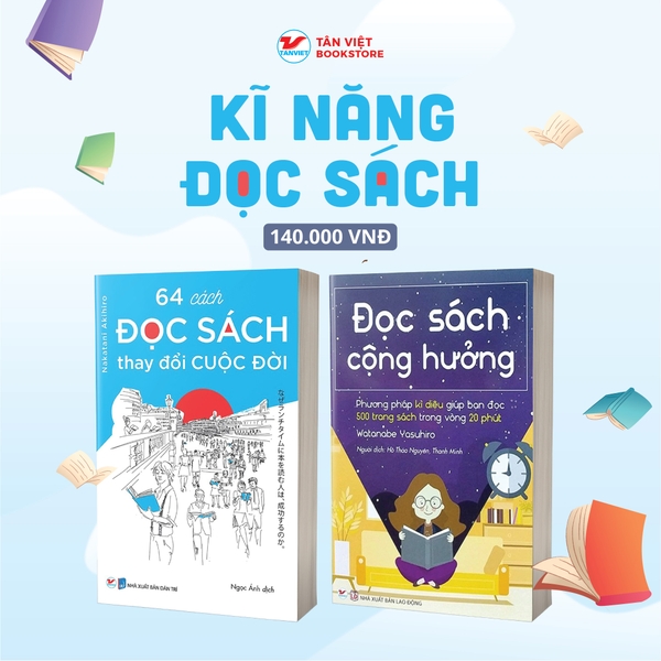 Combo 2 Cuốn: Kỹ Năng Đọc Sách: 64 Cách Đọc Sách Thay Đổi Cuộc Đời + Đọc Sách Cộng Hưởng