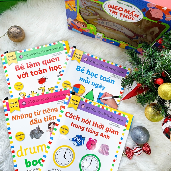 Hộp Gieo Mầm Tri Thức - Sách Tự Xóa Thông Minh (4 Cuốn)