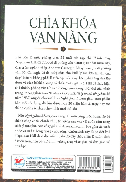 Chìa Khóa Vạn Năng - Mở Khóa Bí Mật Trong Thành Công Của Napoleon Hill