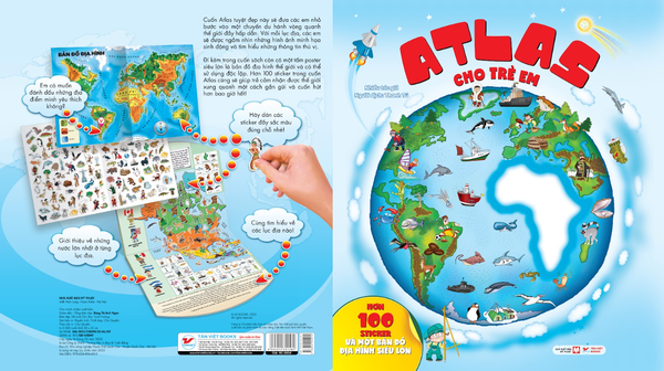 ATLAS Cho Trẻ Em - Tặng Kèm Poster Bản Đồ Địa Hình Thế Giới