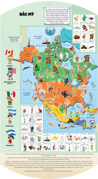 ATLAS Cho Trẻ Em - Tặng Kèm Poster Bản Đồ Địa Hình Thế Giới
