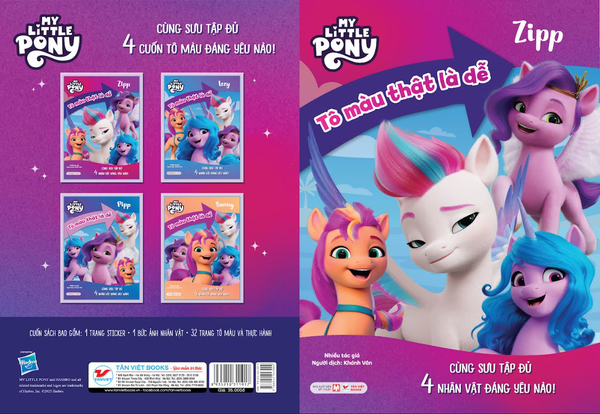 Combo 4 Cuốn : My Little Pony - Tô Màu Thật Là Dễ