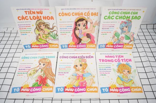 CB515 -50% - Combo 6 cuốn: TÔ MÀU CÔNG CHÚA DÀNH CHO BÉ GÁI