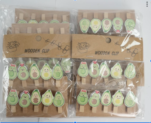 SET 10 TÚI Kẹp Gỗ Các Hình