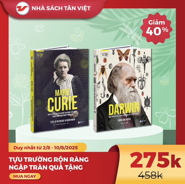 CB46 - 40% Combo - Sách lịch sử danh nhân: Marie Curie, Darwin