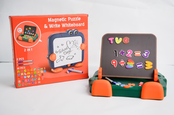 Bảng Viết Ghép Hình Từ Tính 2 Trong 1 ( Chữ Cái Và Số )