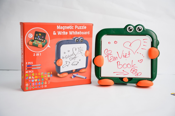 Bảng Viết Ghép Hình Từ Tính 2 Trong 1 ( Chữ Cái Và Số )