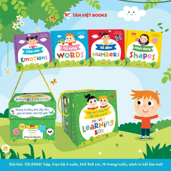 BỘ HỘP SÁCH TIẾNG ANH ĐẦU TIÊN CỦA BÉ : MY FIRST LEARNING BOX (4 CUỐN)