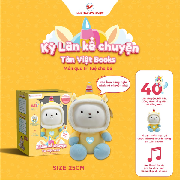 Kì lân kể chuyện - Size 25cm - Món quà trí tuệ cho bé